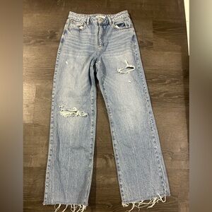 Garage Light Blue Flare & Wide Leg Jeans